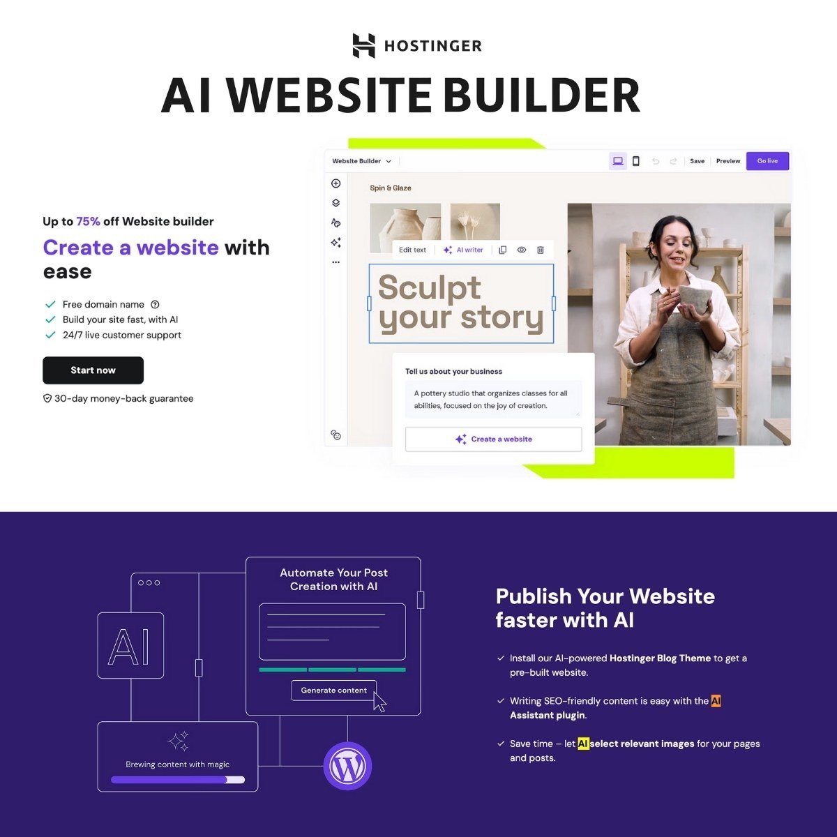 AI website builder
