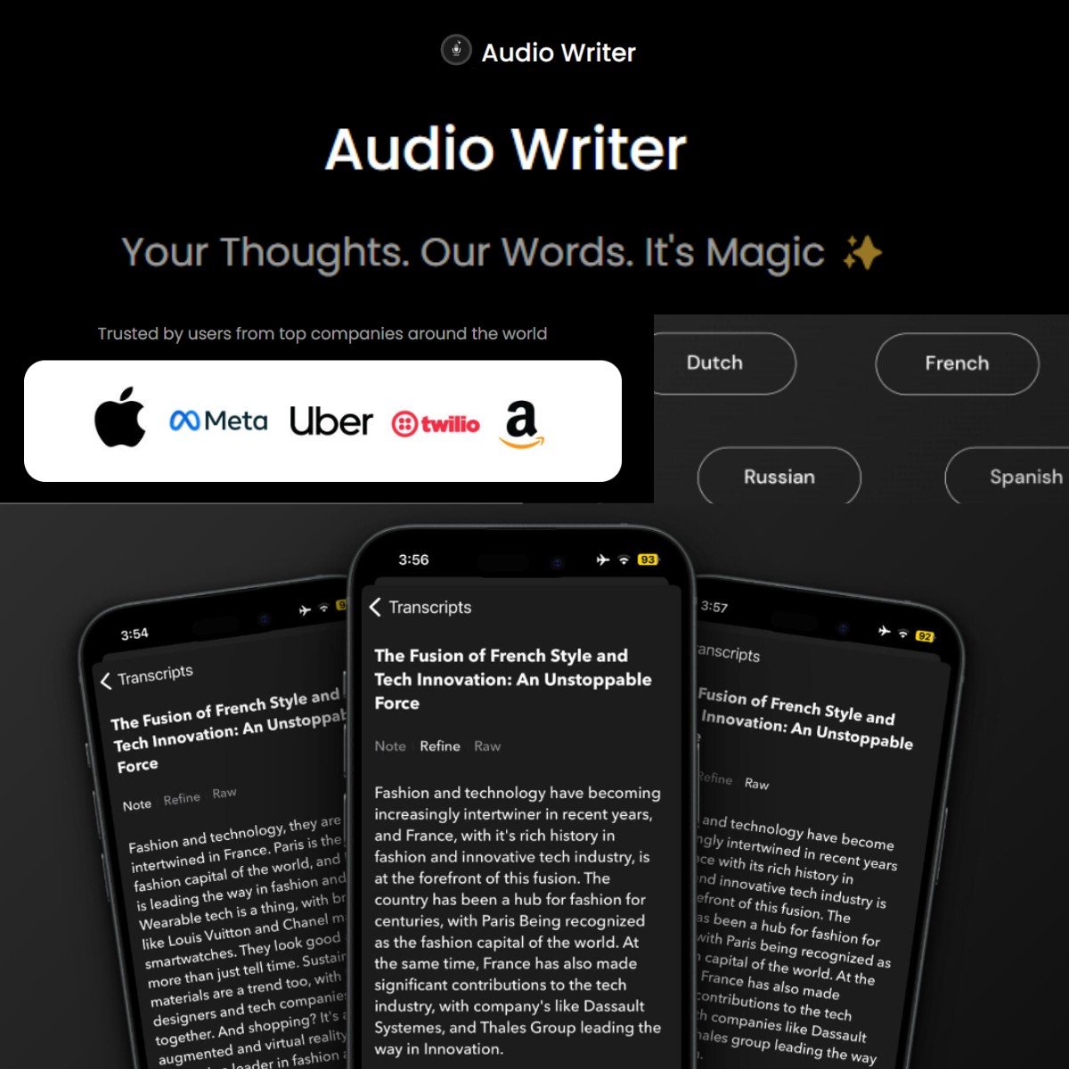 Audio writer