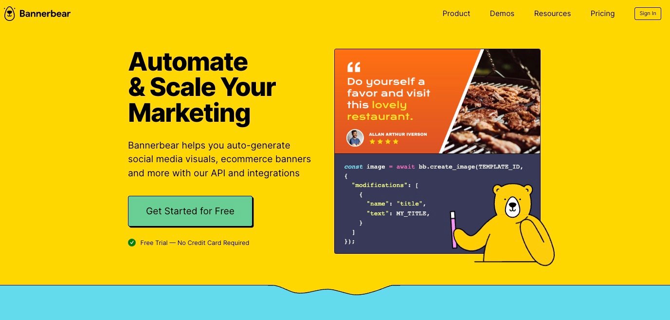 Bannerbear screenshot