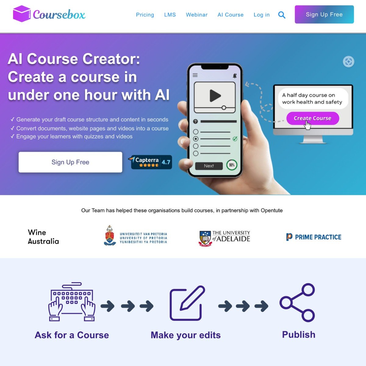 Coursebox AI screenshot