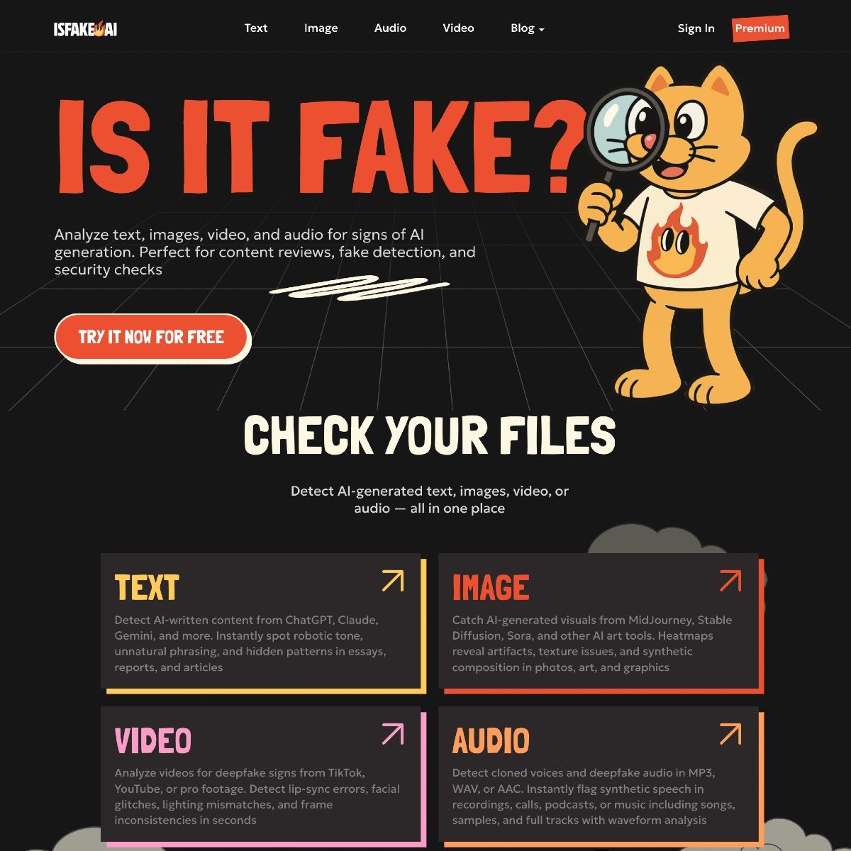 isFake.ai screenshot