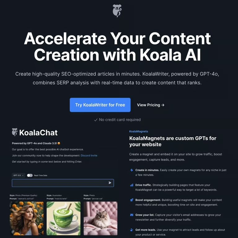 Koala AI screenshot