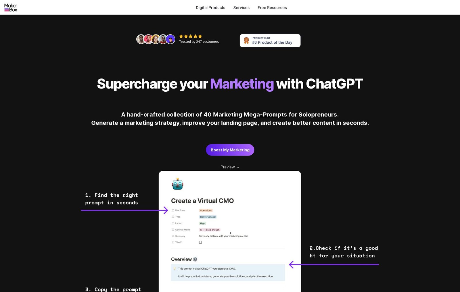 Marketing Megaprompts screenshot