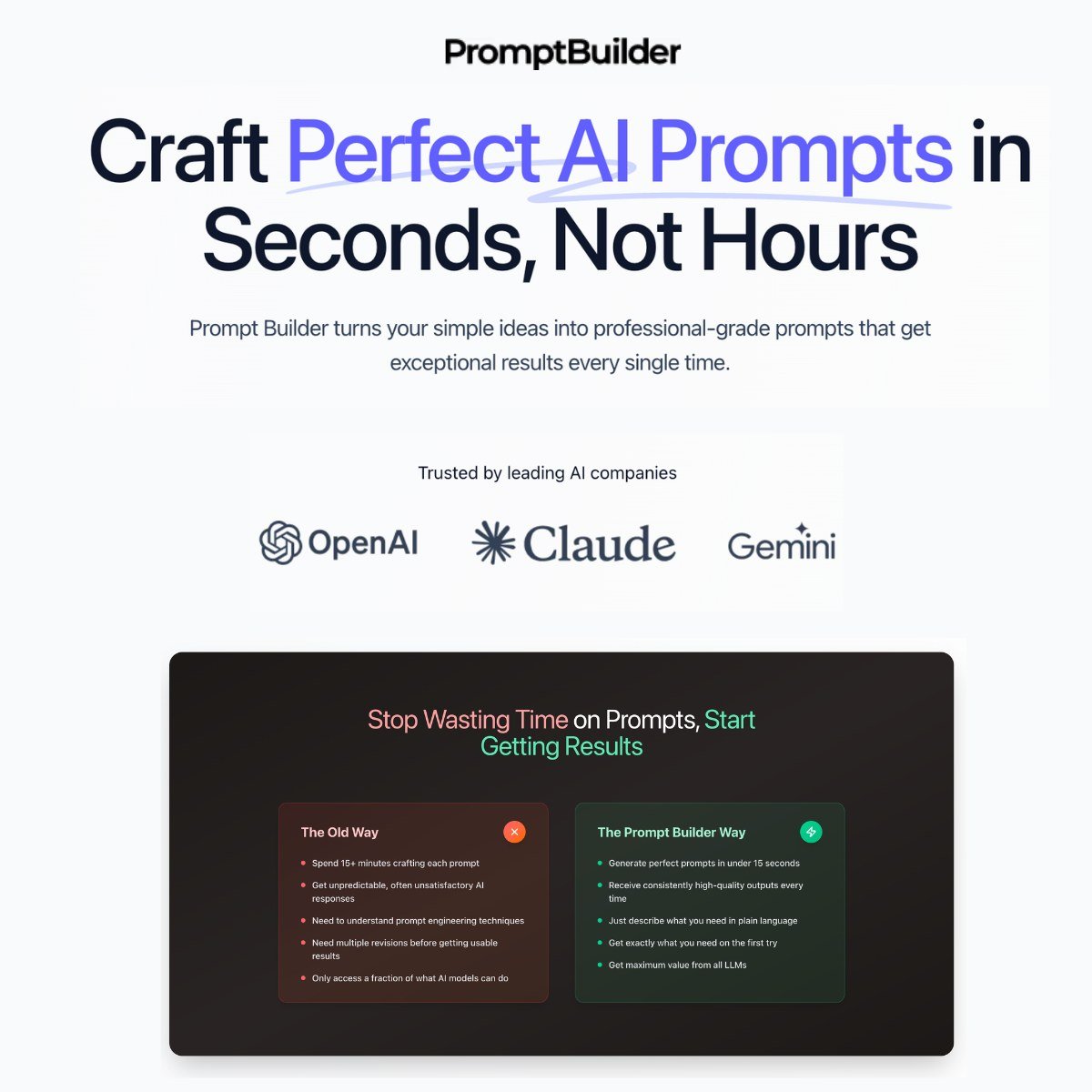 PromptBuilder screenshot
