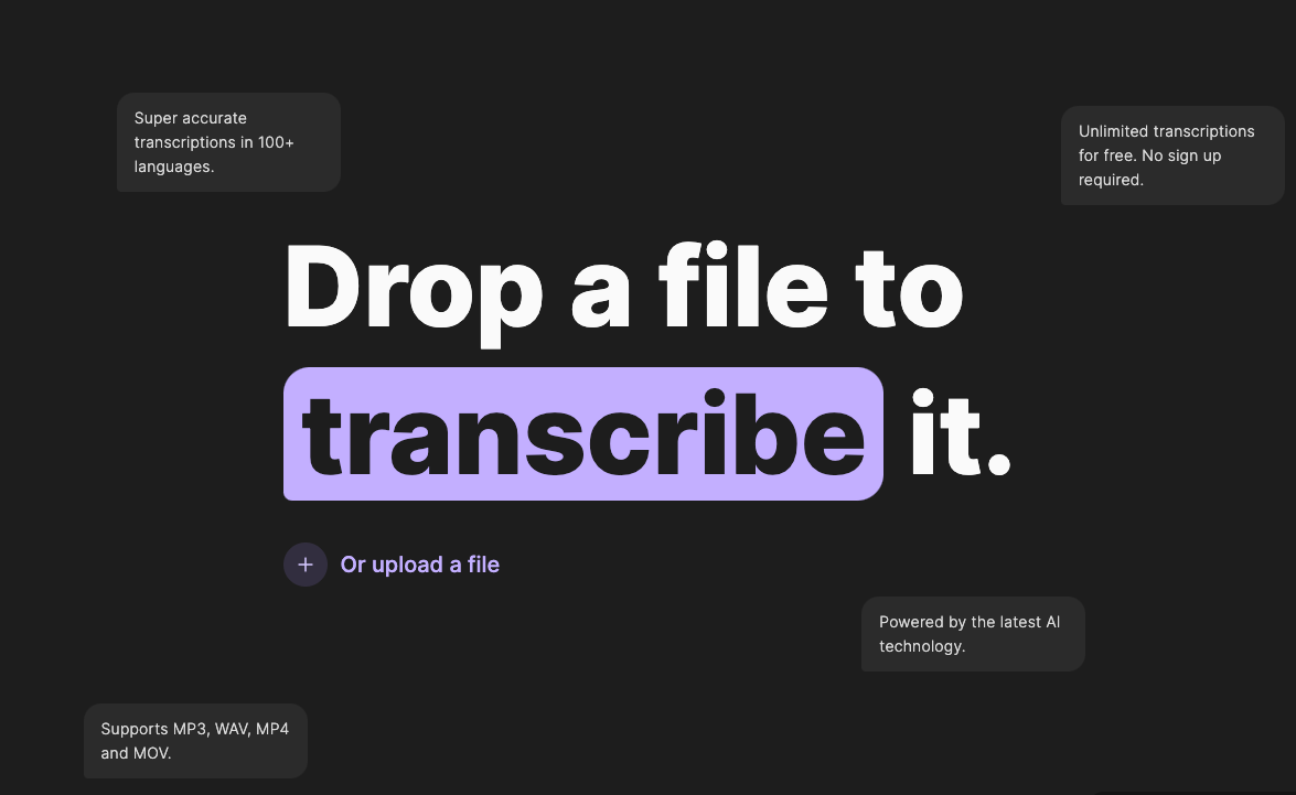 Riverside Audio Transcription screenshot