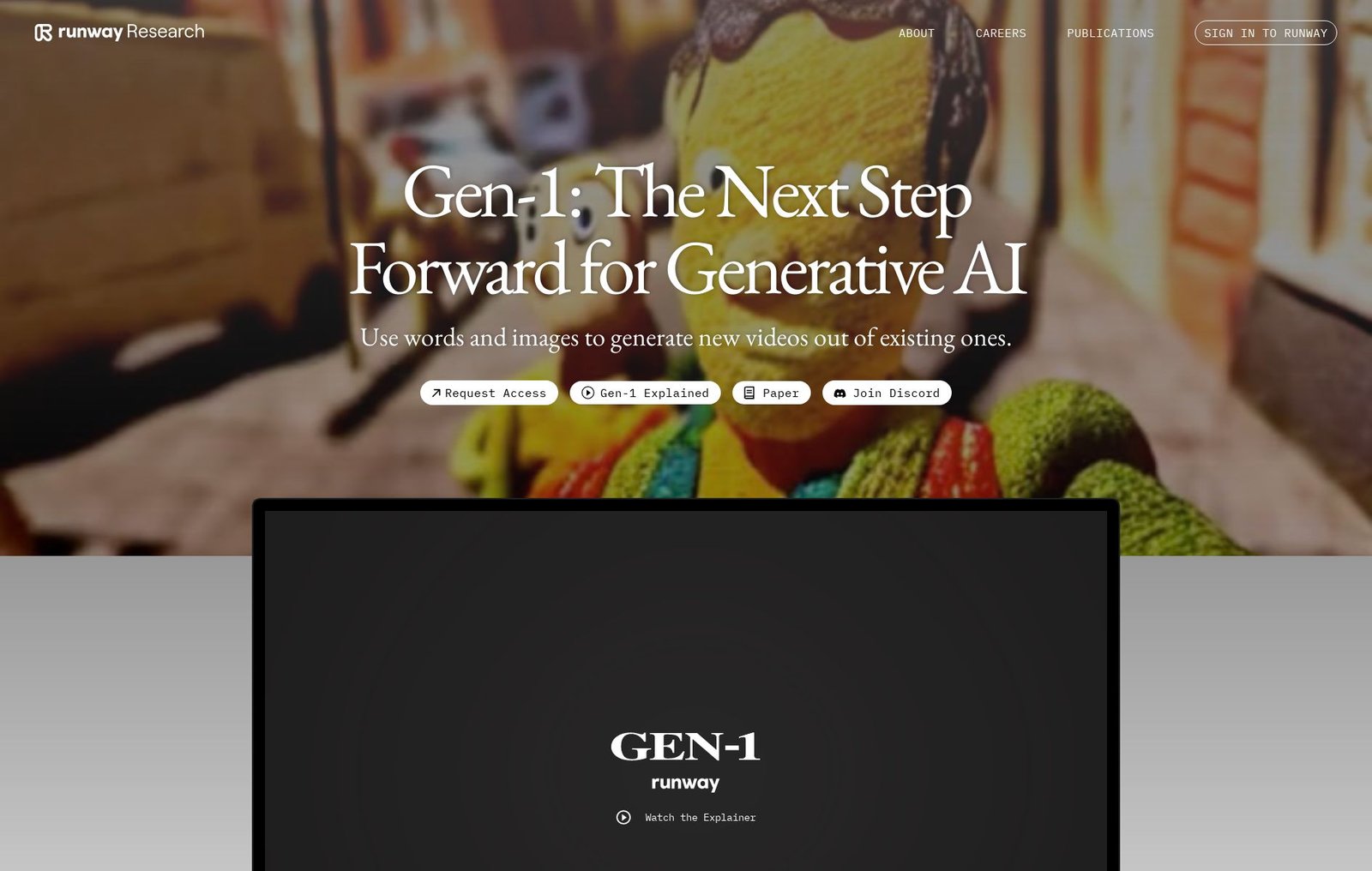 Runway ML screenshot