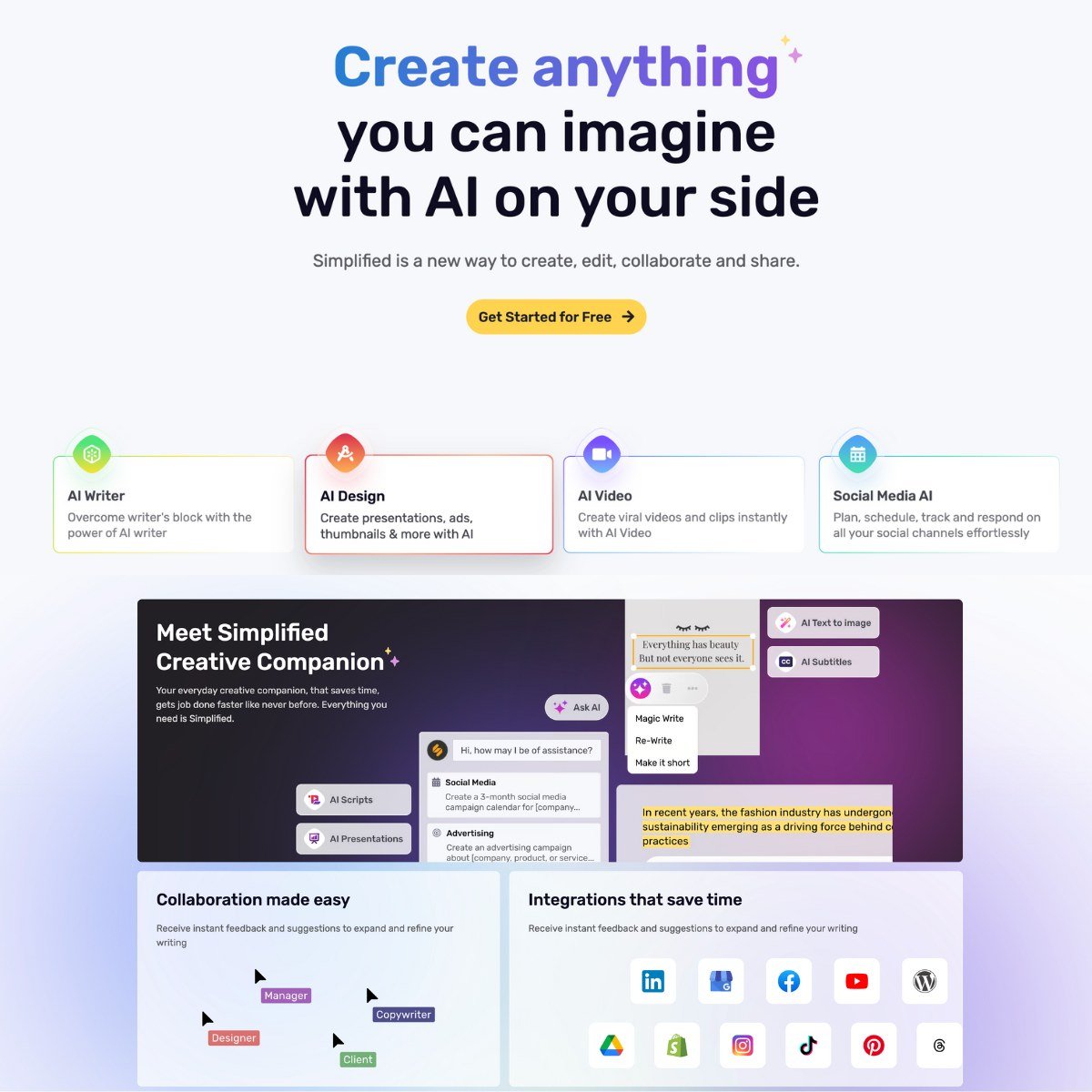 Simplified screenshot