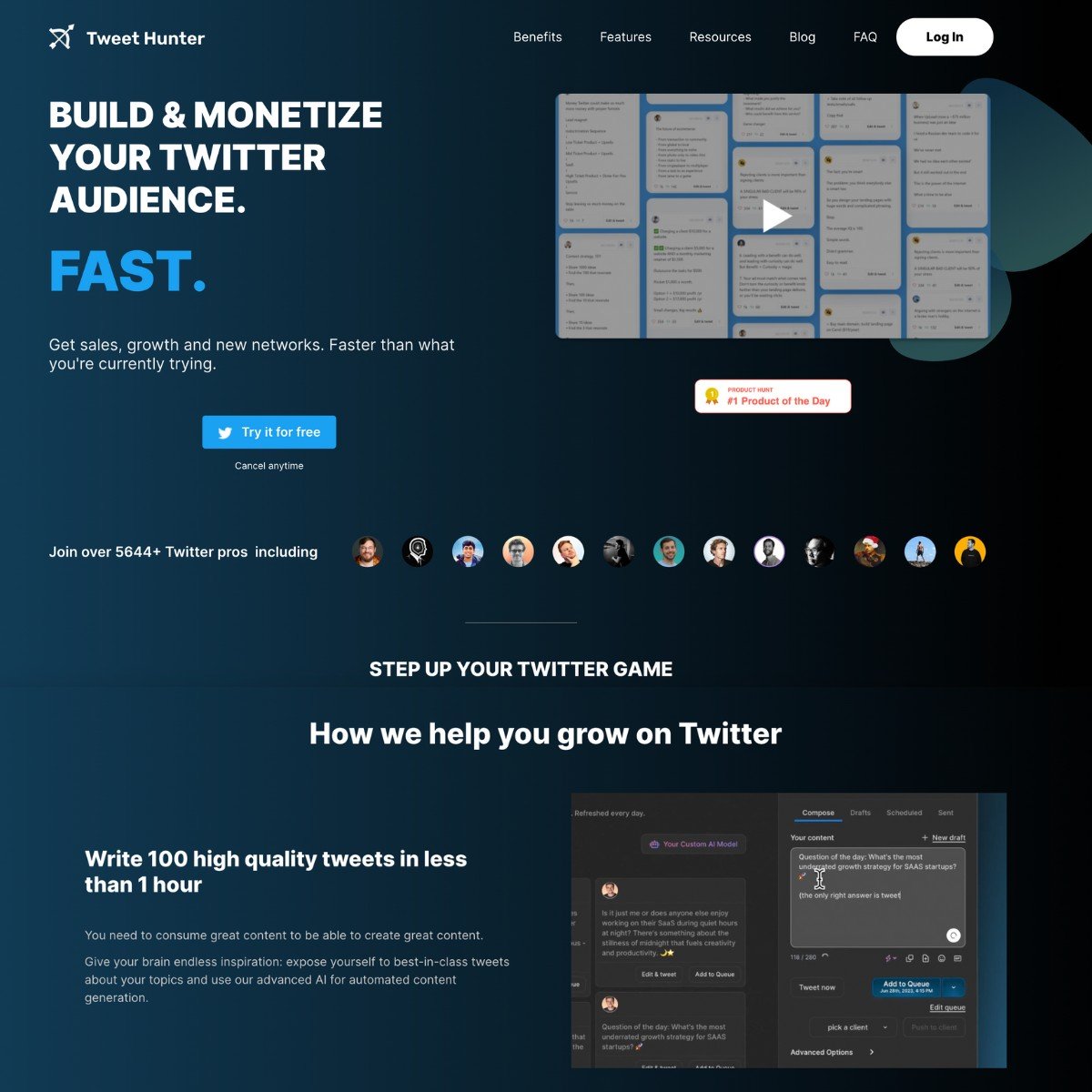 Tweet Hunter screenshot