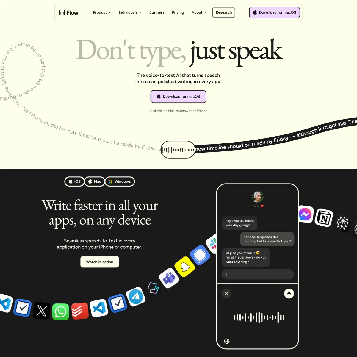 Wispr Flow screenshot