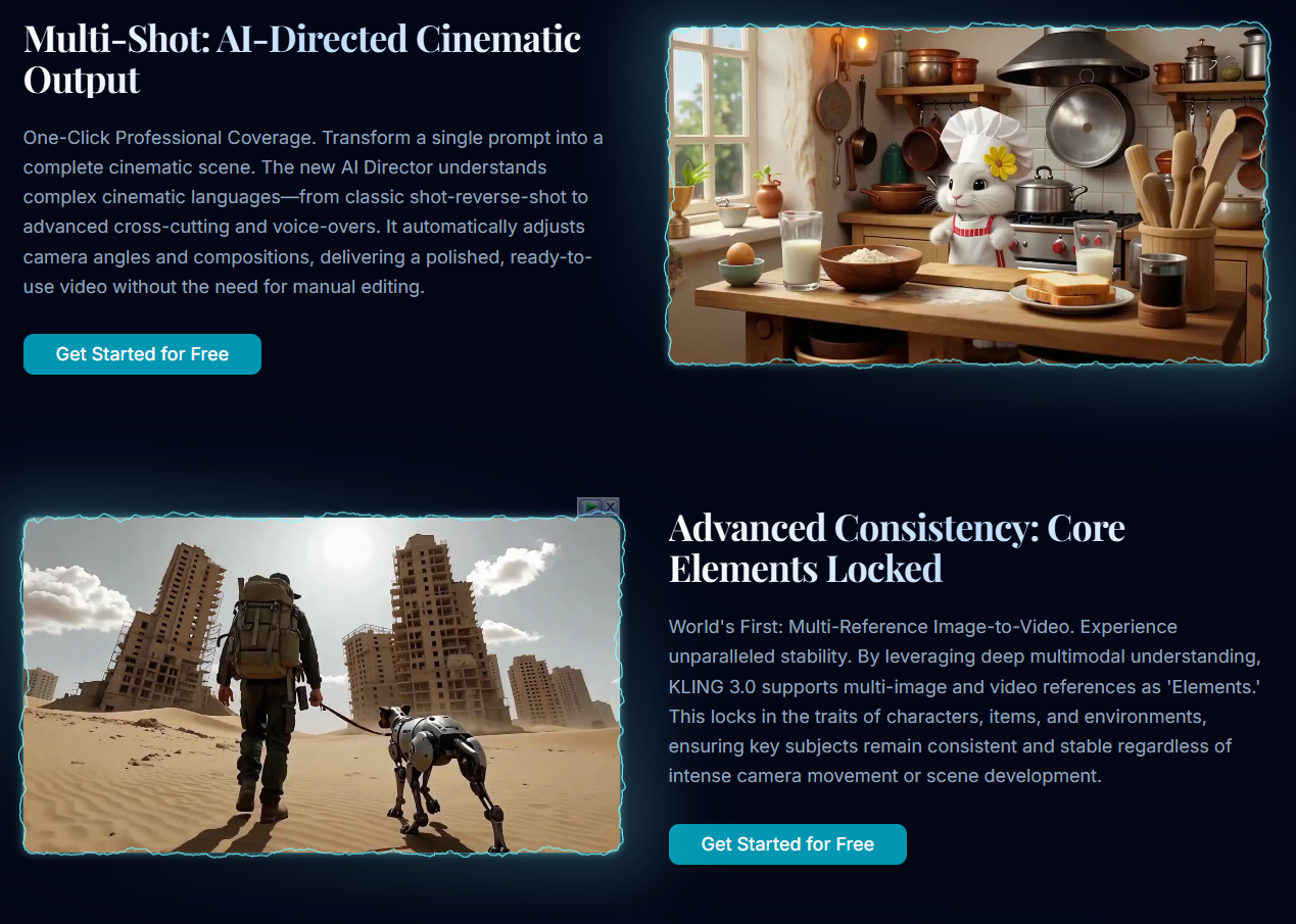 Kling 3.0 AI Video Generator screenshot