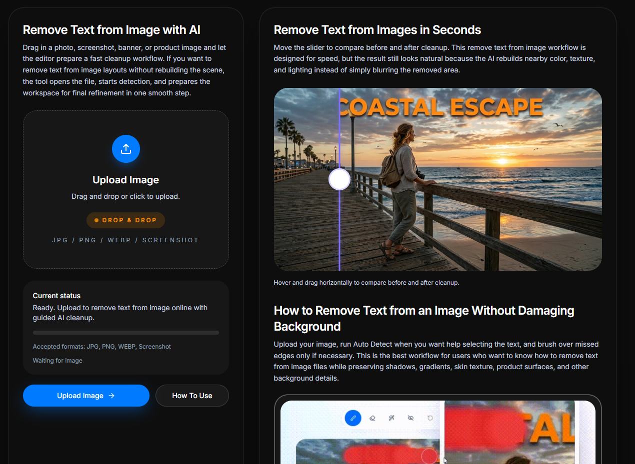 AI Image Cleanup Tool screenshot